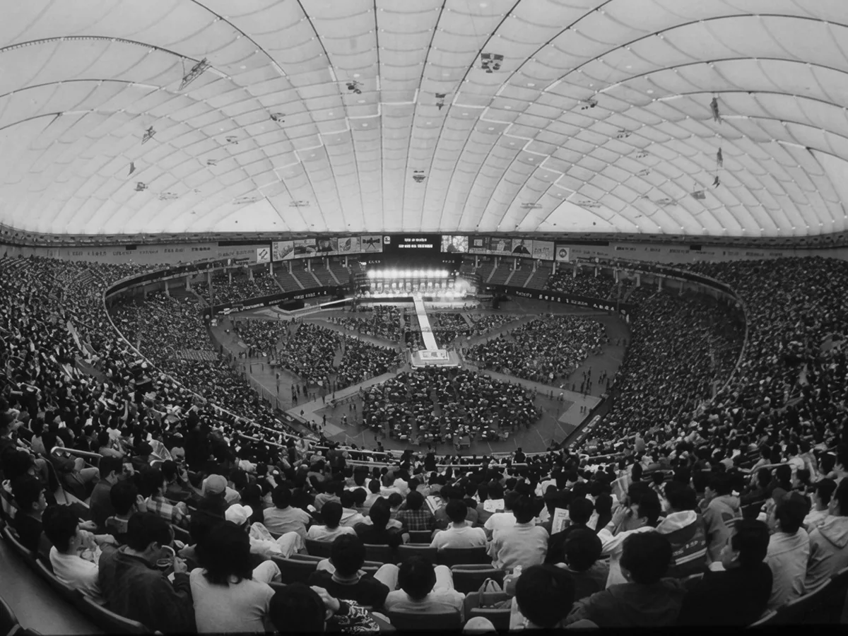 Archival Japanese wrestling match moment